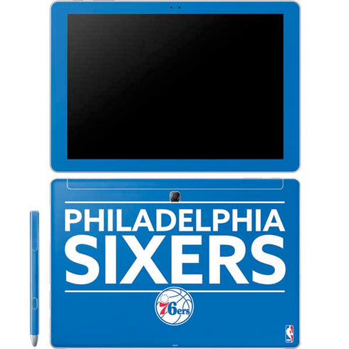 NBA Philadelphia 76ers Standard - Blue Galaxy Book 12in Skin